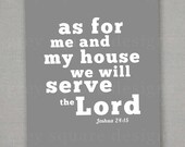 As For Me and My House We Will Serve the Lord Print