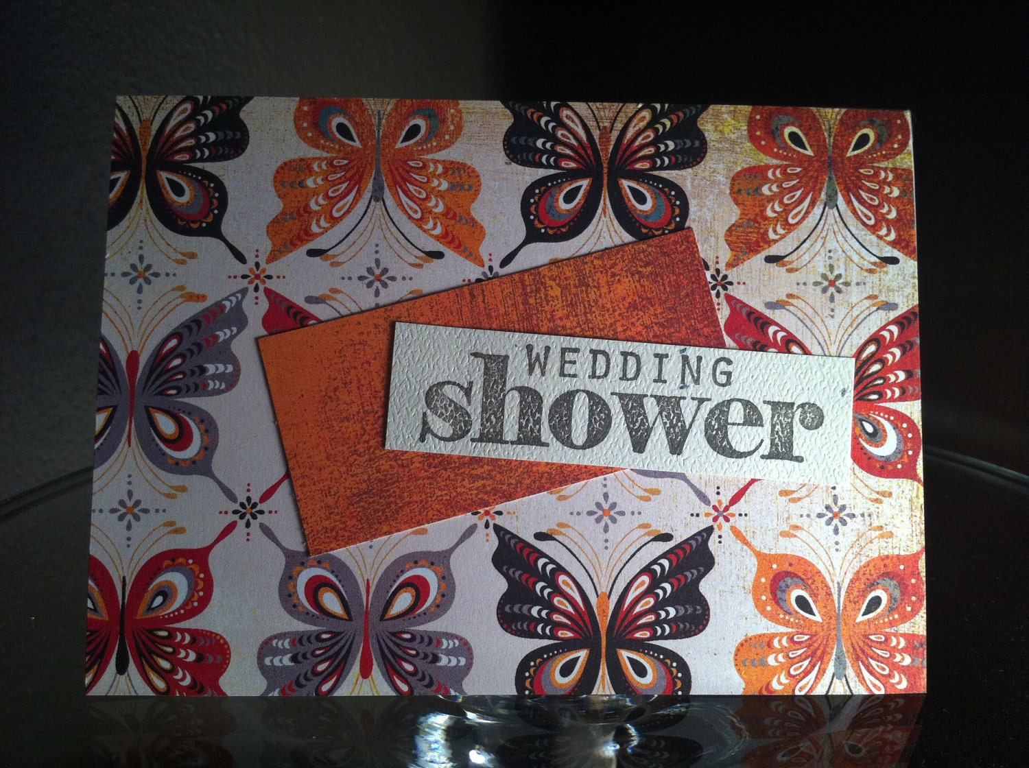 Handmade Wedding Shower Card (Ready to Ship)
