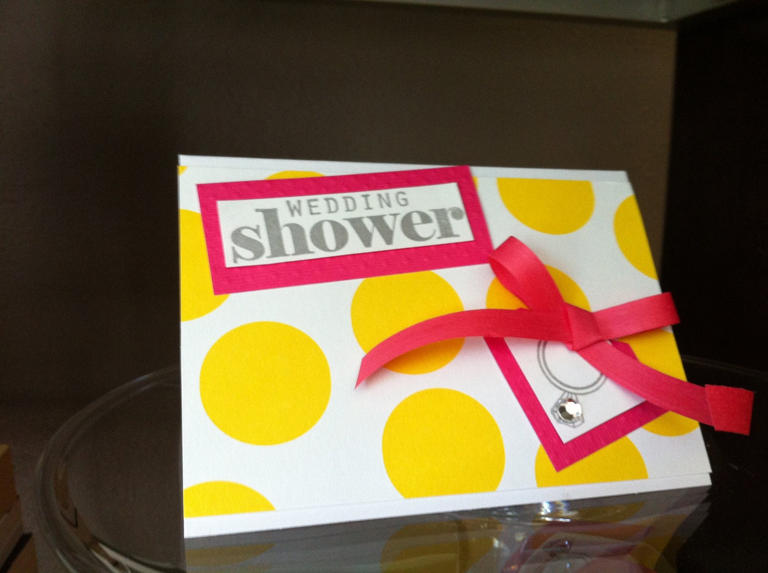 Handmade Wedding Shower Card (Ready to Ship)