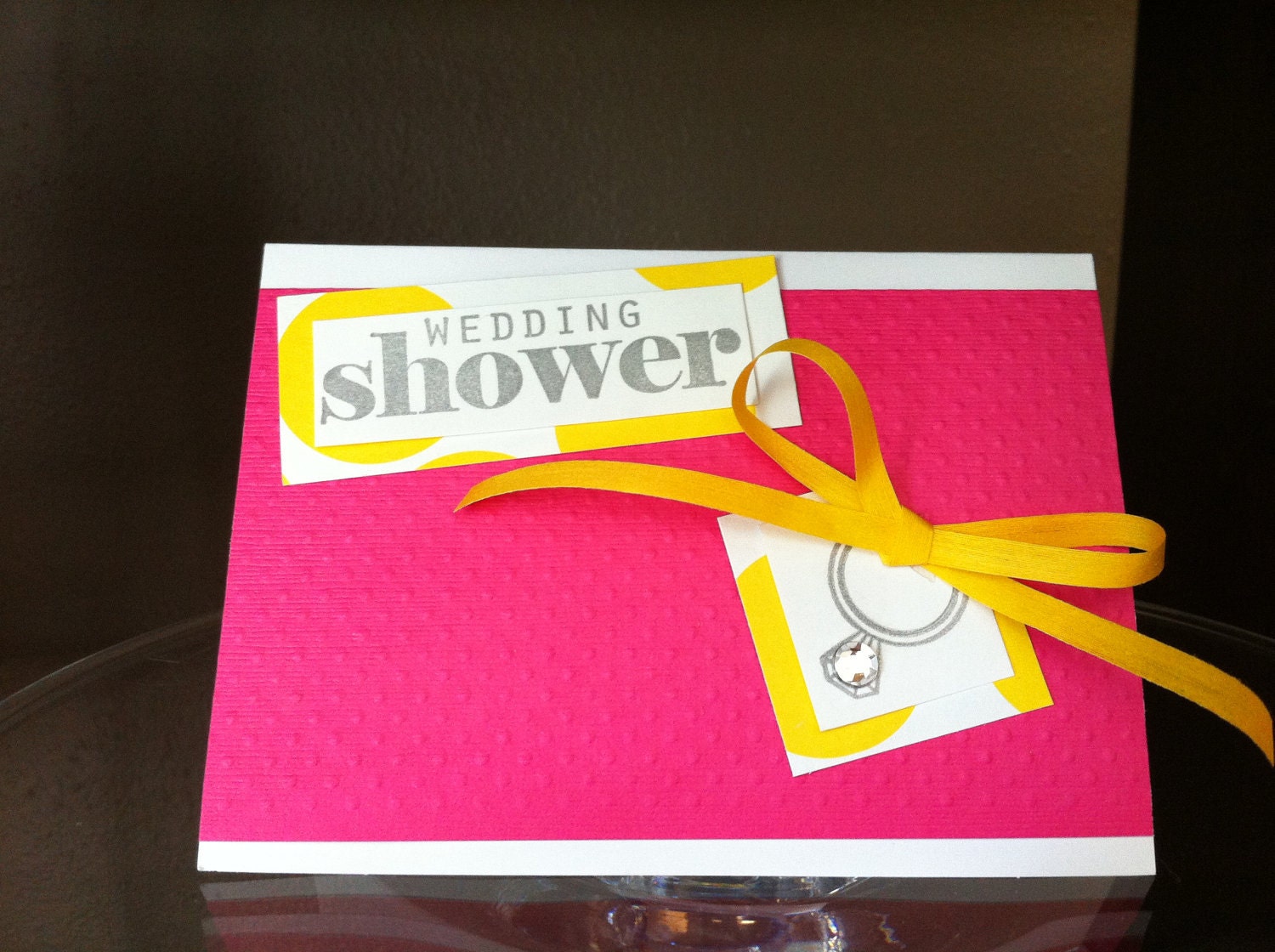Handmade Wedding Shower Card (Ready to Ship)