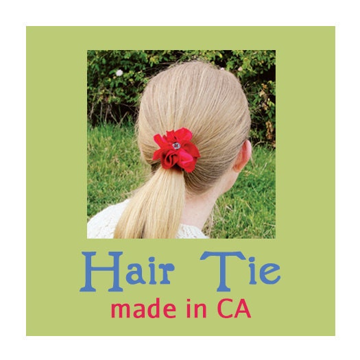 Flower ponytail ties wholesale lot 36 piece bright Eco friendly