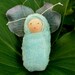 Forest green fairy baby ornament