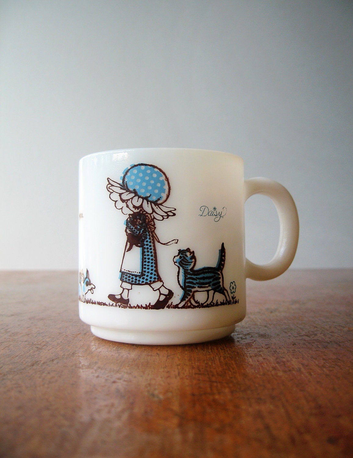 1970's Milk Glass Friendship Mug