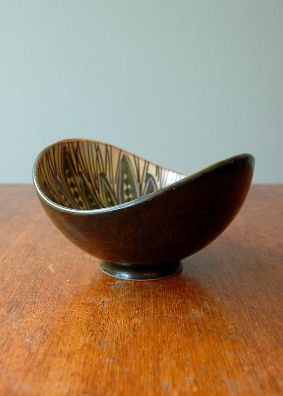 Scandinavian Modern Gunnar Nylund Style Bowl - On Sale