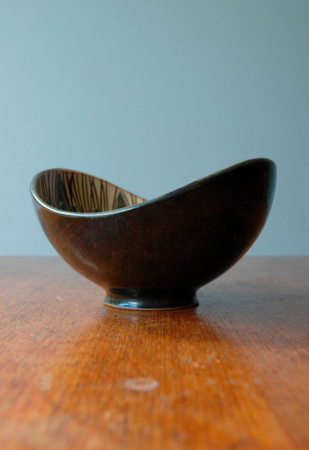Scandinavian Modern Gunnar Nylund Style Bowl - On Sale