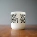 Retro Milk Glass Worry Worry Mug - RESERVED