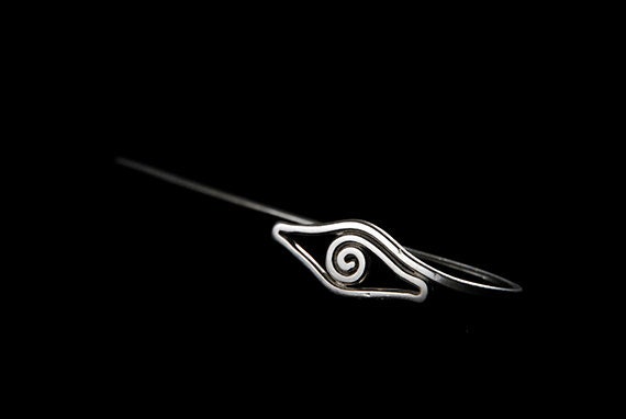 Handmade gift  "Eye" bookmark for scientific books silver wire wrapped - offpeter