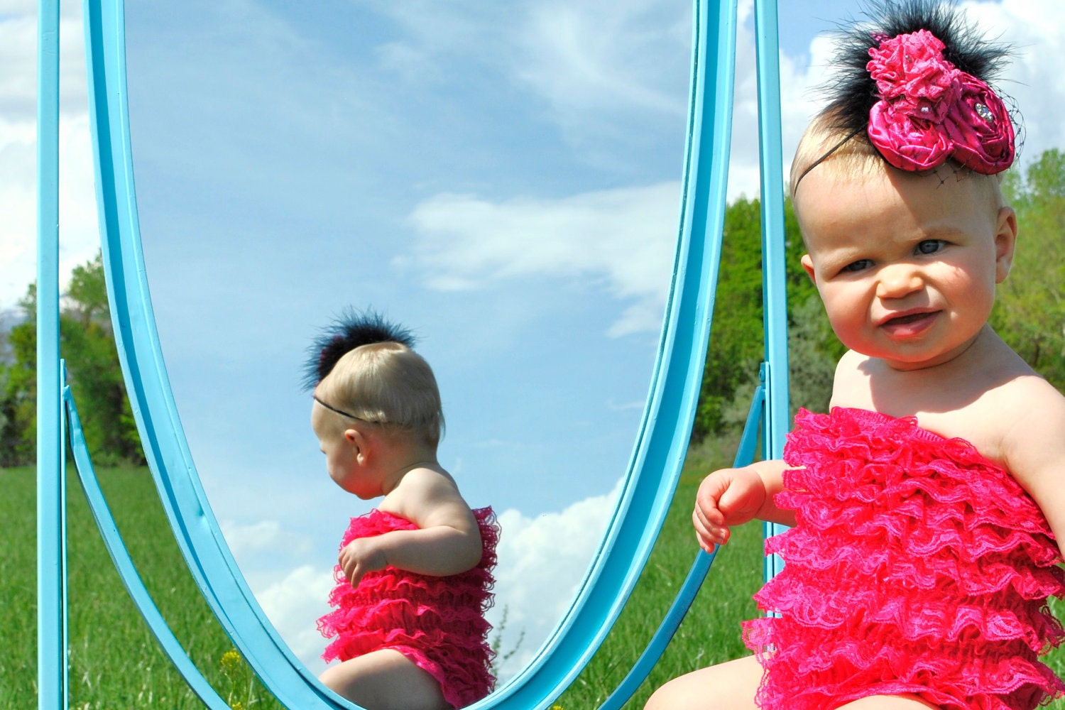 Petti Romper - Hot Pink