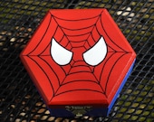 Hand painted SPIDER-MAN wooden keepsake/trinket box