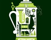 DeerStein Screen Print Poster - 18 x 24