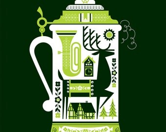 DeerStein Screen Print Poster - 18 x 24