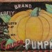 Serving Tray Decoration - Wood Pyrography - Pumpkin Fruit Crate Label wall art