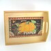 Serving Tray Decoration - Wood Pyrography - Pumpkin Fruit Crate Label wall art