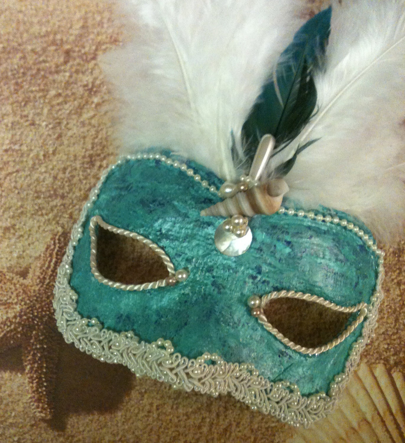 Lady Mermaid  / Venetian Vintage Mask
