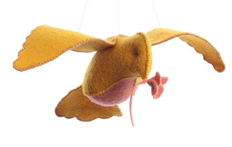 Yellow and Pink Bird in flight kit