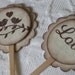 Set of 12 Love Bird Cupcake / Food Picks - Wedding - Wedding Shower