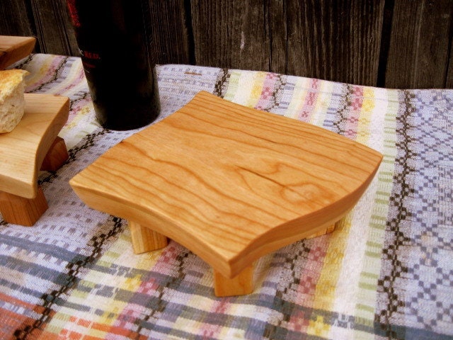 Cheese Alter/ Cherry Footed Cutting Board / Mini Chopping