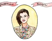 Jazzmine Berger, Model, Print 7" x 8 1/2"