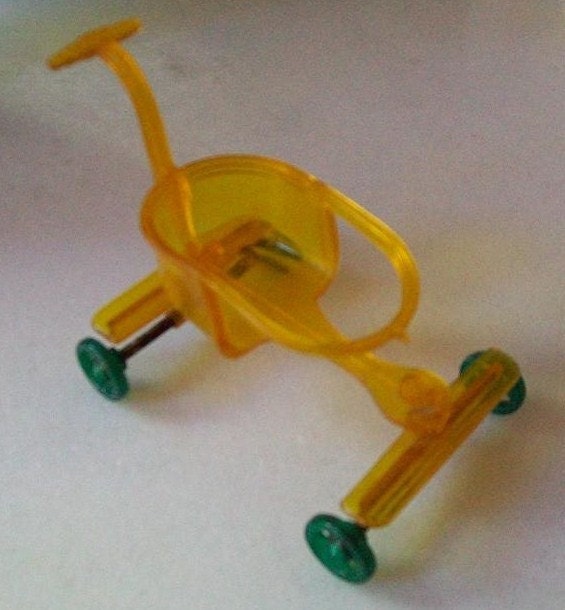 MINIATURE BABY STROLLER-adorable celluloid antique miniature baby buggy-doll stroller-baby carriage-stroller-buggy-new listing