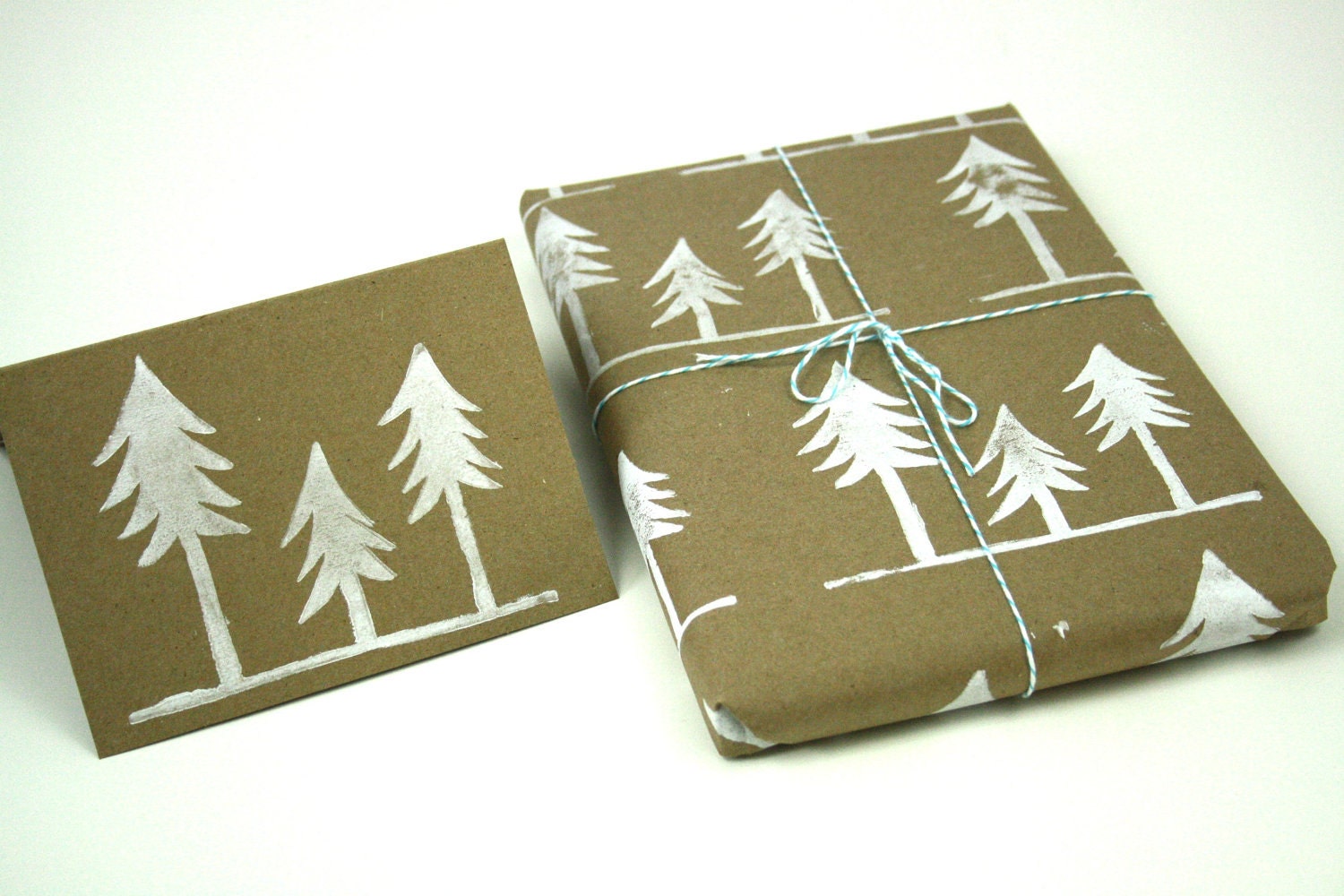 Wrapping Paper Family of Trees Kraft paper gift wrap for all occasion