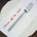 Cloth Dinner Napkins Mind Your Manners set of 4 red screen printed napkins