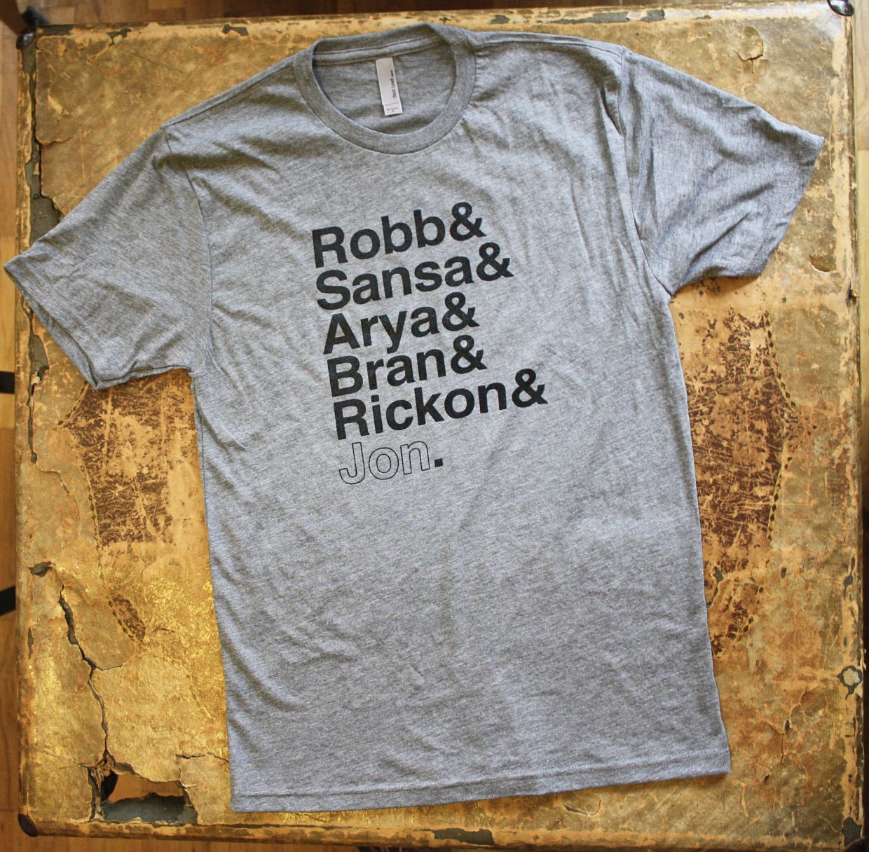 Game of Thrones // Stark Siblings // Unisex Tri-Blend Tee Shirt // Robb & Sansa and Arya and Bran and Rickon and Jon