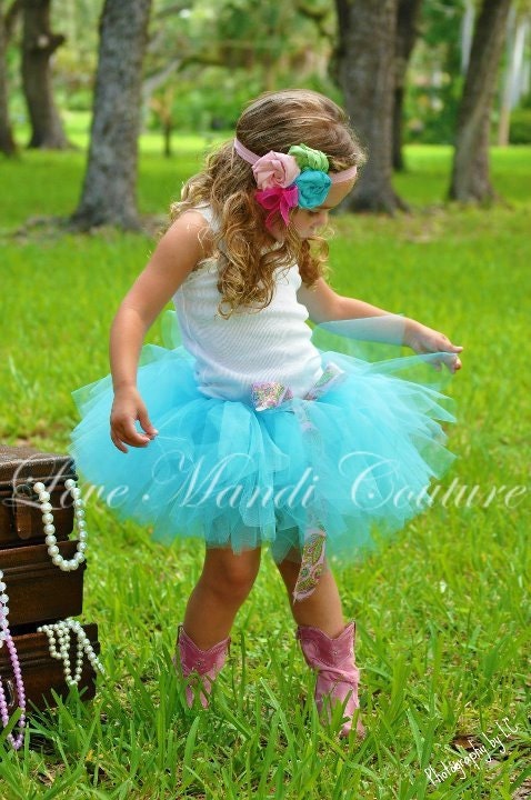 Aqua Paisley Tutu