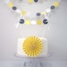 Yellow and Gray 30ft. Garland /////// Yellow and Gray Wedding Garland // Yellow and Gray Nursery // Yellow and Gray Baby Shower //