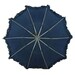 Mary Poppins Blue Ruffled Vintage Umbrella