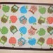 Owls Chalkboard mat