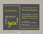 couples / bridal shower invitation - DIY printable by YellowBrickStudio
