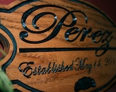 Custom Routed Wooden Sign