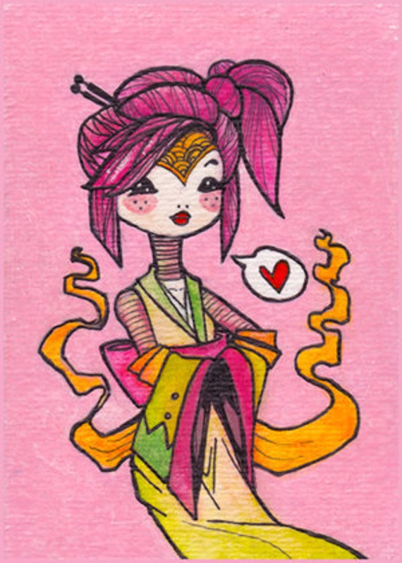 geisha girl art