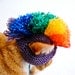 Cat Hat Costume - Purple and Rainbow Mohawk