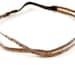 Smoky Brown Bugle Bead Double Banded Headband- Hair Accessory