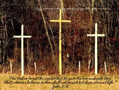 Crosses in West Virginia with Verse