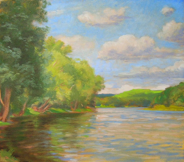 River In Summer - landscape