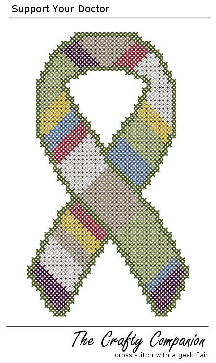 Support Your Doctor - Doctor Who Inspired PDF Cross Stitch Pattern - INSTANT DOWNLOAD