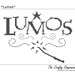 Lumos - Harry Potter Inspired PDF Cross Stitch Pattern - INSTANT DOWNLOAD