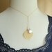 Bridesmaid Gifts set, Five Gold leaf & pearl necklaces, real aspen leaf lariat necklaces,Gold filled chain, Bridal jewelry, autumn wedding