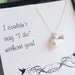 Set of 5: FIVE personalized Bridesmaid necklaces, sterling silver customized bridesmaid gifts, Pearl necklaces for bridal parties
