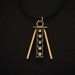 5 Stone Drop Pendant