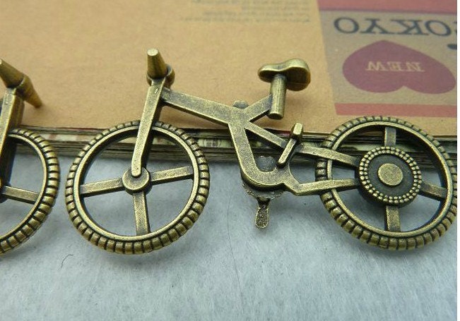 5pcs 38x56mm The Bicycle Antique Bronze Retro Pendant Charm For Jewelry Pendant C2666