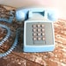 Vintage Phone Turquoise Western Electric Push Botton Phone
