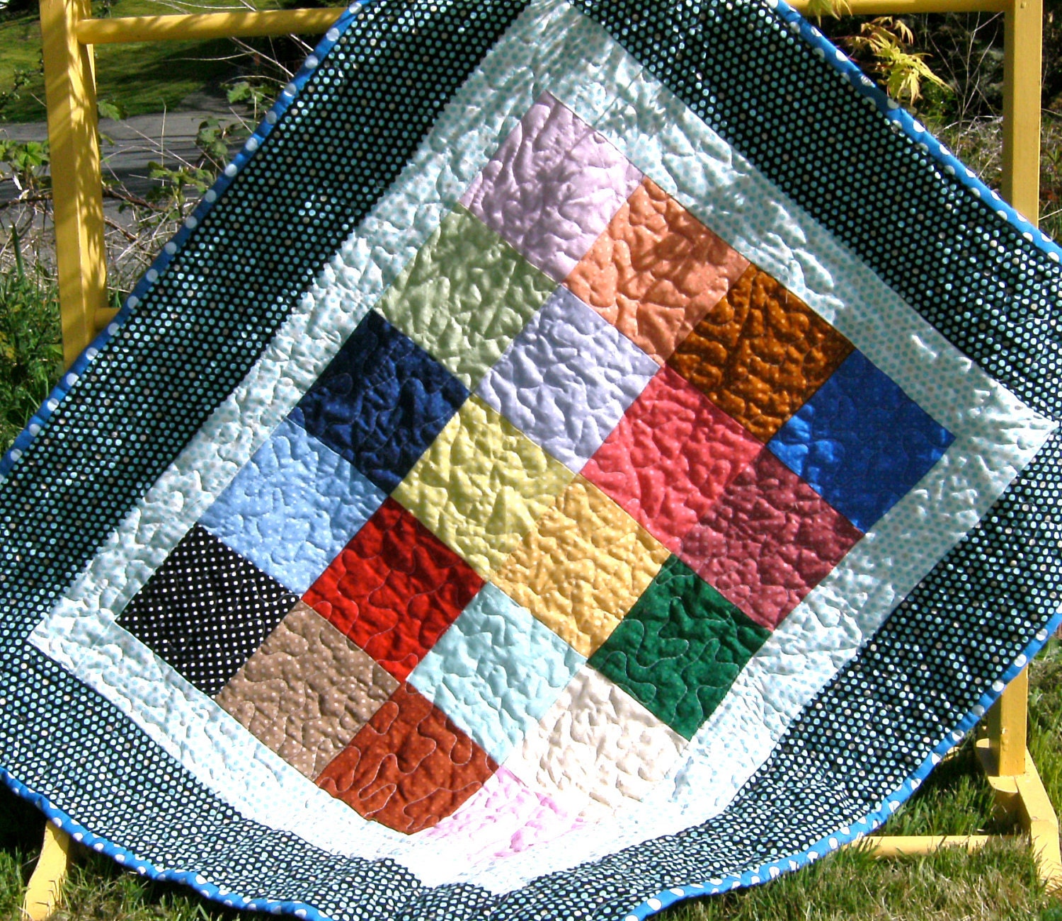 Polka Dot Party Baby Quilt