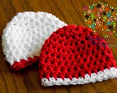 Thick Christmas Beanie - newborn size only