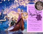 Disney's Tangled Birthday Party Invitation 5 Options Available- Digital File