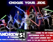 Star Wars Birthday Invitations 5 Options - Digital File