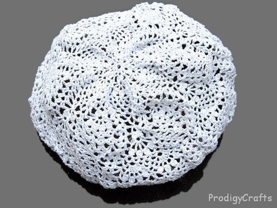 Crocheted Lacy Summer Hat