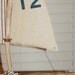 drift wood sailboat table number decoration